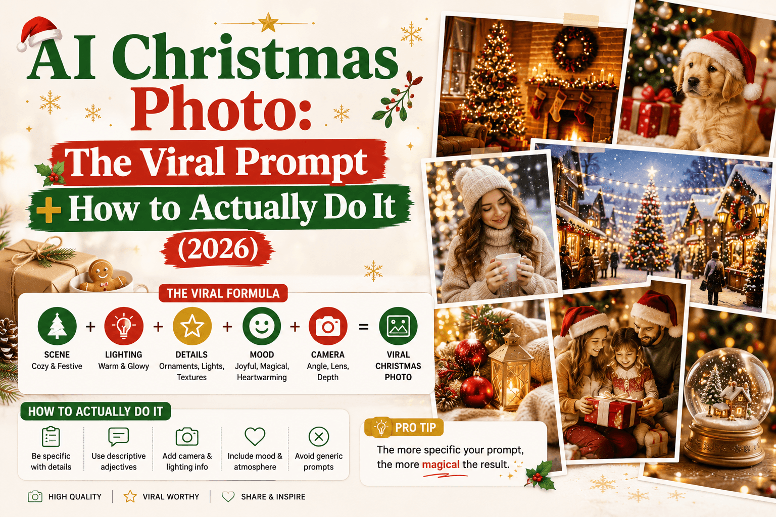 AI Christmas Photo: The Viral Prompt + How to Actually Do It (2026)