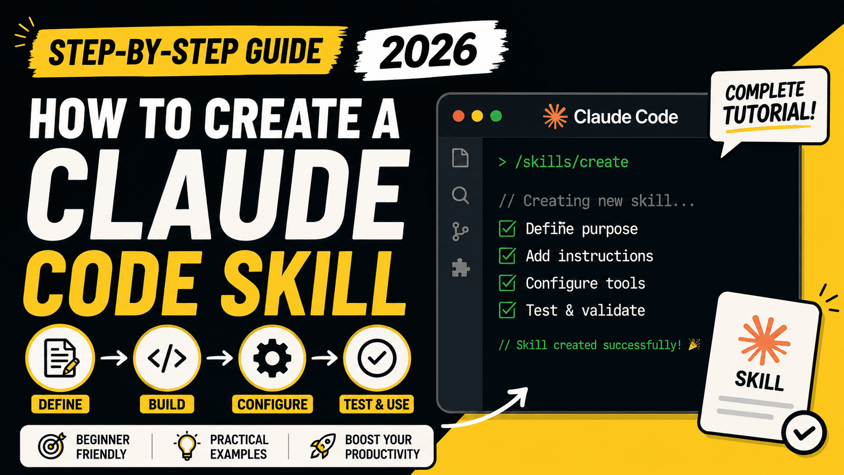 How to Create a Claude Code Skill: Step-by-Step Guide (2026)