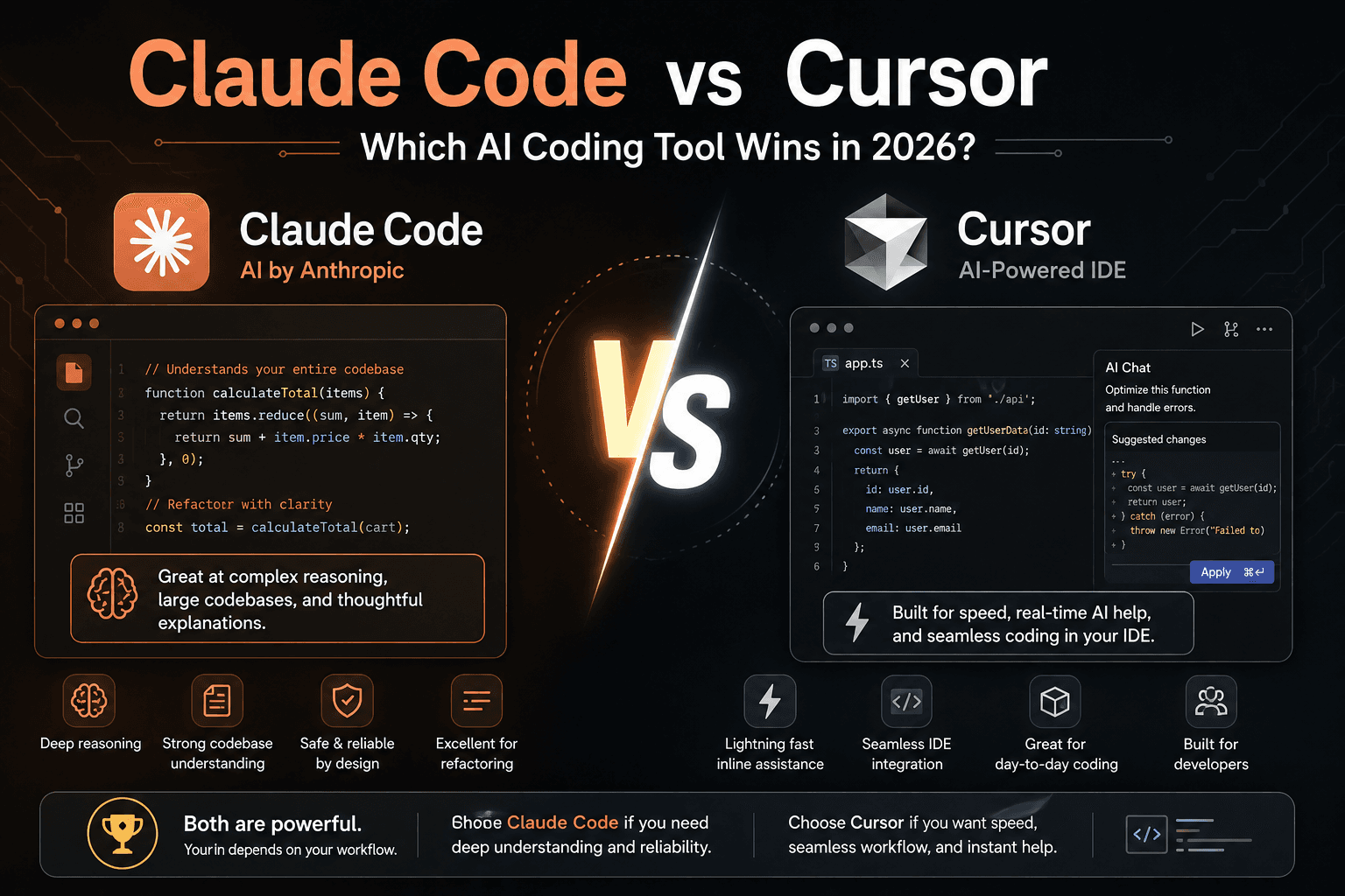 Claude Code vs Cursor: Which AI Coding Tool Wins in 2026?
