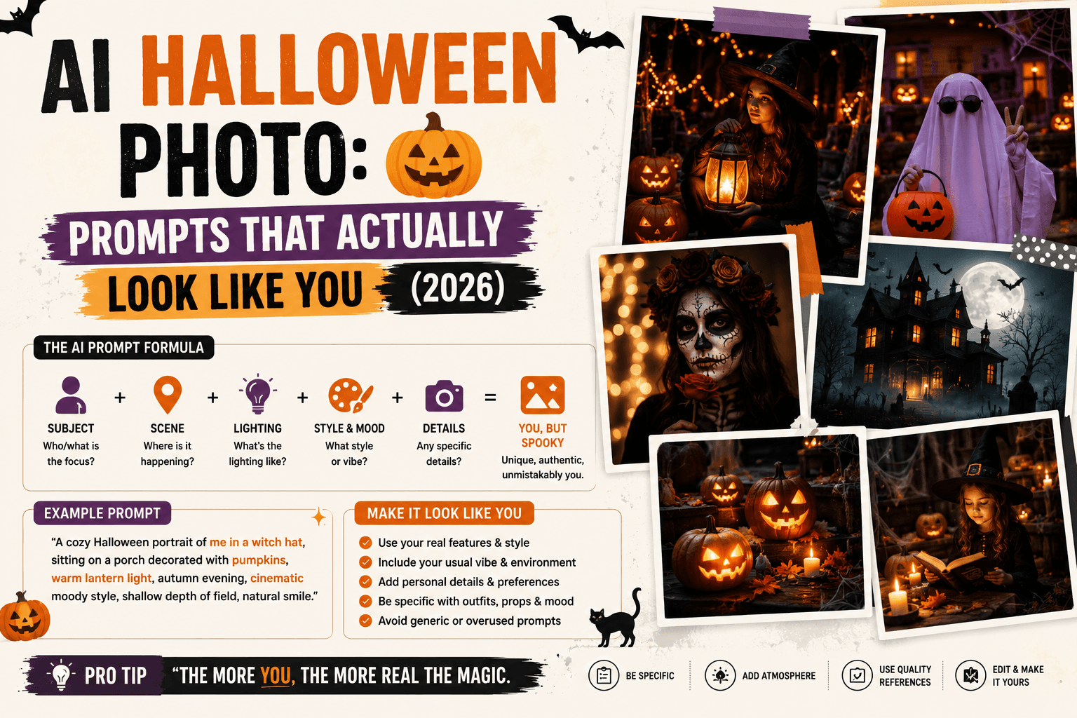 AI Halloween Photo: Prompts That Actually Look Like You (2026)